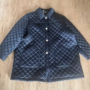 Kate Spade Dark Navy Blue Quilted Size XXL